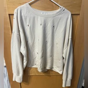 ZSupply Embroidered Cropped Crew